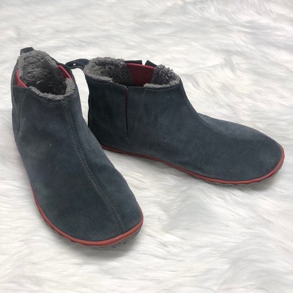 L.L. Bean Shoes - L.L.Bean grey & orange mountain slipper boots Sz 9